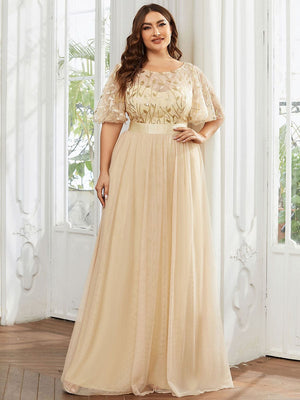 gold formal dresses plus size